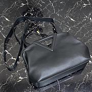Bottega Veneta Medium Point Top-Handle Bag In Black 65244 Size 35x12x6.5cm - 3