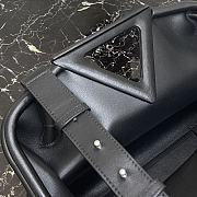 Bottega Veneta Medium Point Top-Handle Bag In Black 65244 Size 35x12x6.5cm - 6