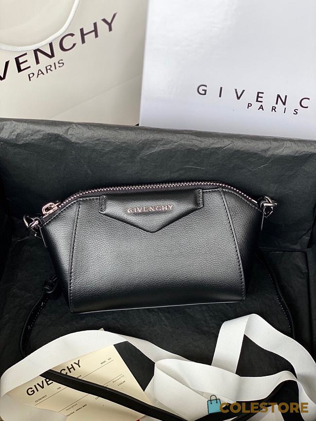 Givenchy Antigona Nano Crossbody Bag In Black BBU01 Size 18x13x7cm - 1