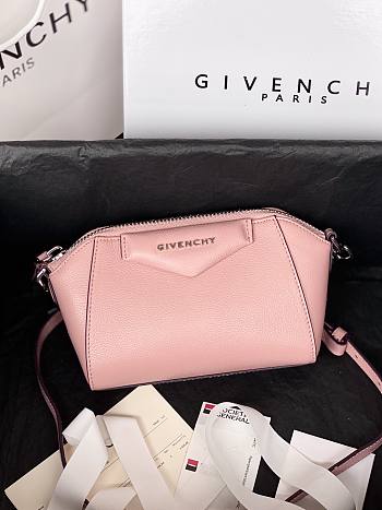 Givenchy Antigona Nano Crossbody Bag In Pink BBU01 Size 18x13x7cm 