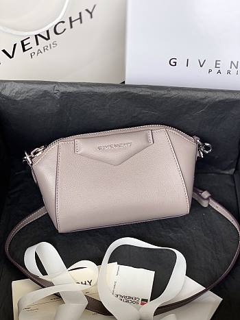 Givenchy Antigona Nano Crossbody Bag In Light Purple BBU01 Size 18x13x7cm 
