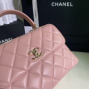 Chanel Trendy Flap Dual Handle Bag In Pink Size 25x12x17cm - 6