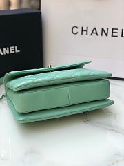 Chanel Trendy Flap Dual Handle Bag In Green Size 25x12x17cm - 5