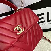 Chanel Chervon Trendy CC Top Handle Bag Size 25x12x17cm - 5