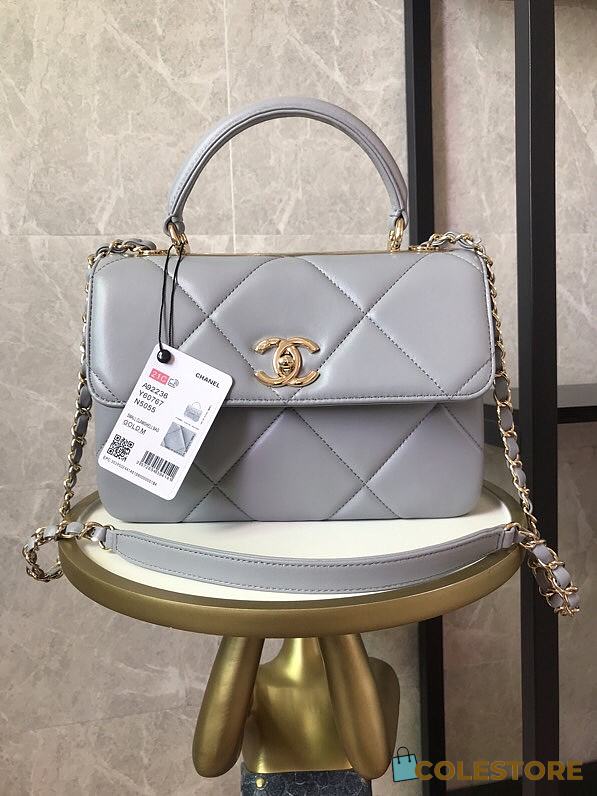 Grey Chanel Trendy CC In Large Size 25x17x12cm - 1
