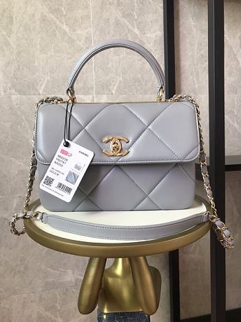 Grey Chanel Trendy CC In Large Size 25x17x12cm