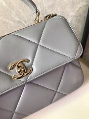 Grey Chanel Trendy CC In Large Size 25x17x12cm - 6