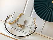 Louis Vuitton Dauphine MM Calfskin Leather In White 25cm - 1