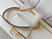 Louis Vuitton Dauphine MM Calfskin Leather In White 25cm - 4
