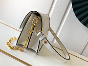 Louis Vuitton Dauphine MM Calfskin Leather In White 25cm - 5