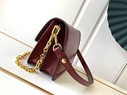 Louis Vuiton Dauphine MM Calfskin Leather In Red 25cm - 5