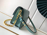Louis Vuitton Dauphine MM Calfskin Leather In Blue 25cm - 3