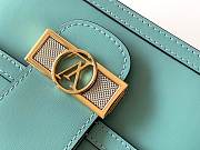 Louis Vuitton Dauphine MM Calfskin Leather In Blue 25cm - 6