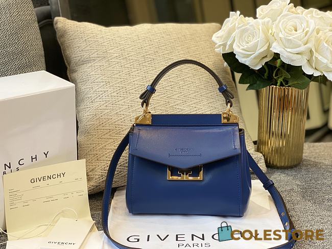 Givenchy Mini Mystic Bag In Blue BB50C Size 20x19x7cm - 1