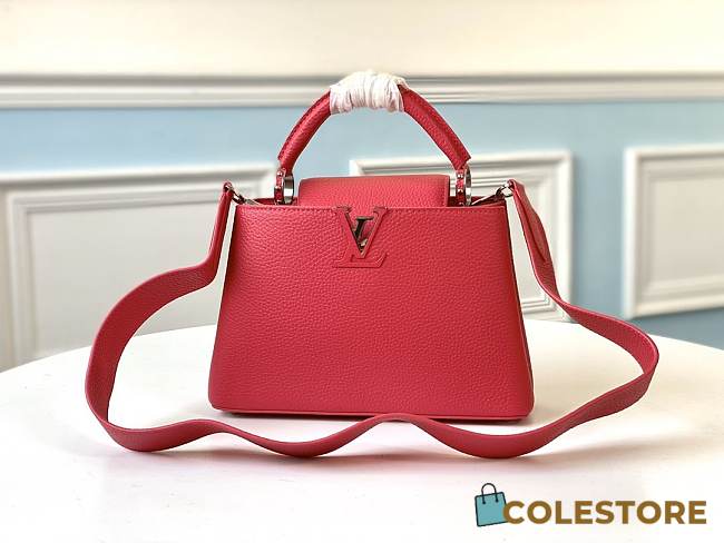 Louis Vuitton Capucines BB In Red M94634 Size 27x18x9cm - 1