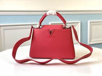 Louis Vuitton Capucines BB In Red M94634 Size 27x18x9cm