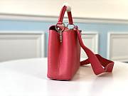 Louis Vuitton Capucines BB In Red M94634 Size 27x18x9cm - 2