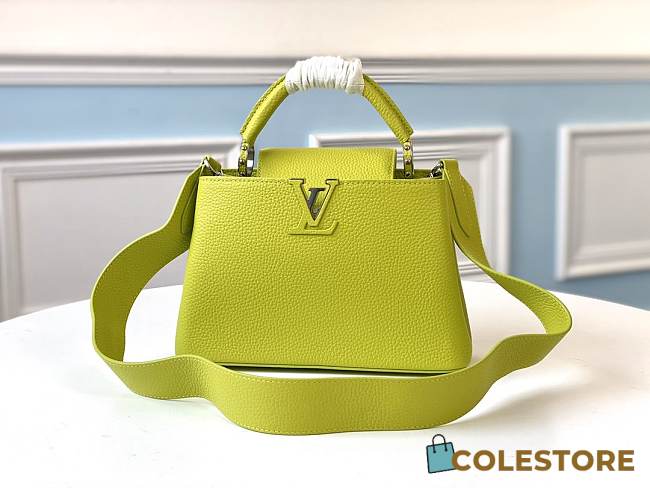 Louis Vuitton Capucines BB In Neon Green Color M94634 Size 27x18x9cm - 1
