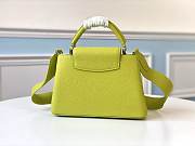Louis Vuitton Capucines BB In Neon Green Color M94634 Size 27x18x9cm - 3
