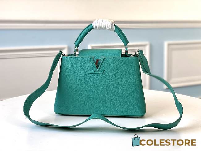 Louis Vuitton Capucines BB In Blue M94634 Size 27x18x9cm - 1