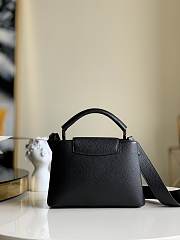 Louis Vuitton Capucines BB In Black M94634 Size 27x18x9cm - 6