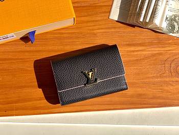Louis Vuitton Capucines XS Wallet In Black M68587 Size 13x9cm