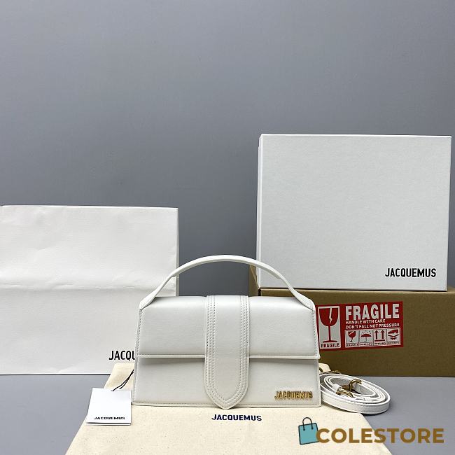 Jacquemus Le Grand Bambino Bag In White 213BA Size 18x6x7cm - 1