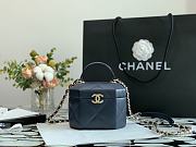 Chanel Small Vanity Case Style In Blue AS2630 Size 15x10x11cm - 1