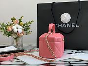 Chanel Small Vanity Case Style In Pink AS2630 Size 15x10x11cm - 5