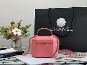 Chanel Small Vanity Case Style In Pink AS2630 Size 15x10x11cm - 4