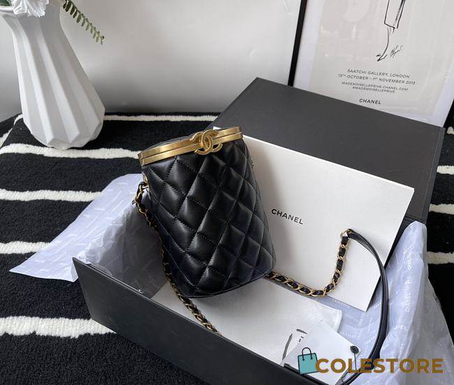 Chanel Lambskin Box Bag AS2641 Size 16cm - 1