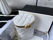 Chanel Lambskin Box Bag In White AS2641 Size 16cm - 6