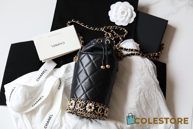 Chanel Lambskin Bucket Bag  - 1