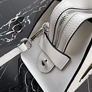 Prada Saffiano Leather Kristen Bag In White 1BA297 Size 26x20x13.5cm - 6