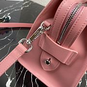 Prada Saffiano Leather Kristen Bag In Pink 1BA297 Size 26x20x13.5cm - 6