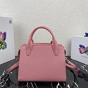 Prada Saffiano Leather Kristen Bag In Pink 1BA297 Size 26x20x13.5cm - 3