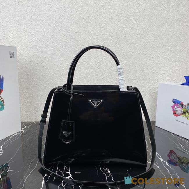 Prada Brushed Leather Hand Bag 1BA321 Size 31x23x14cm  - 1