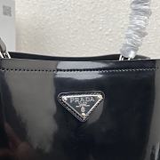 Prada Brushed Leather Bucket Bag 1BA319 Size 22x23x13cm - 6