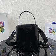 Prada Brushed Leather Bucket Bag 1BA319 Size 22x23x13cm - 4