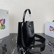 Prada Brushed Leather Bucket Bag 1BA319 Size 22x23x13cm - 2