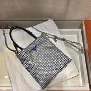Prada Bucket Bag Shinny Super Stone 1N6608 Size 18x20cm - 4