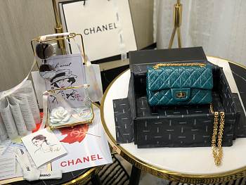 Chanel 2.55 Mini Bag In Blue AS0874 Size 20cm