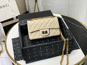 Chanel 2.55 Mini Bag In Beige AS0874 Size 20cm - 6
