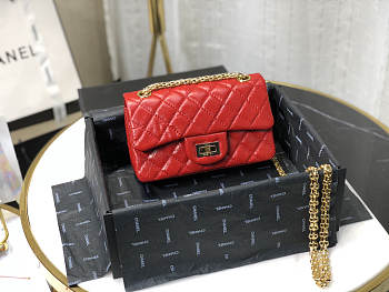 Chanel 2.55 Mini Bag In Red AS0874 Size 20cm