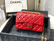 Chanel 2.55 Mini Bag In Red AS0874 Size 20cm - 6