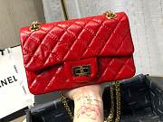 Chanel 2.55 Mini Bag In Red AS0874 Size 20cm - 5