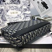 Dior Briefcase Blue Oblique Size 40x28x7cm - 3