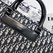Dior Briefcase Blue Oblique Size 40x28x7cm - 2