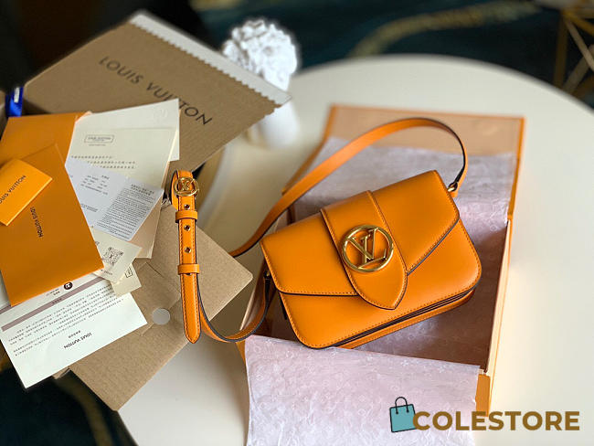 Louis Vuitton Pont 9 In Orange M55948 Size 23x15x8cm - 1