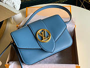 Louis Vuitton Pont 9 In Blue M55948 Size 23x15x8cm - 5